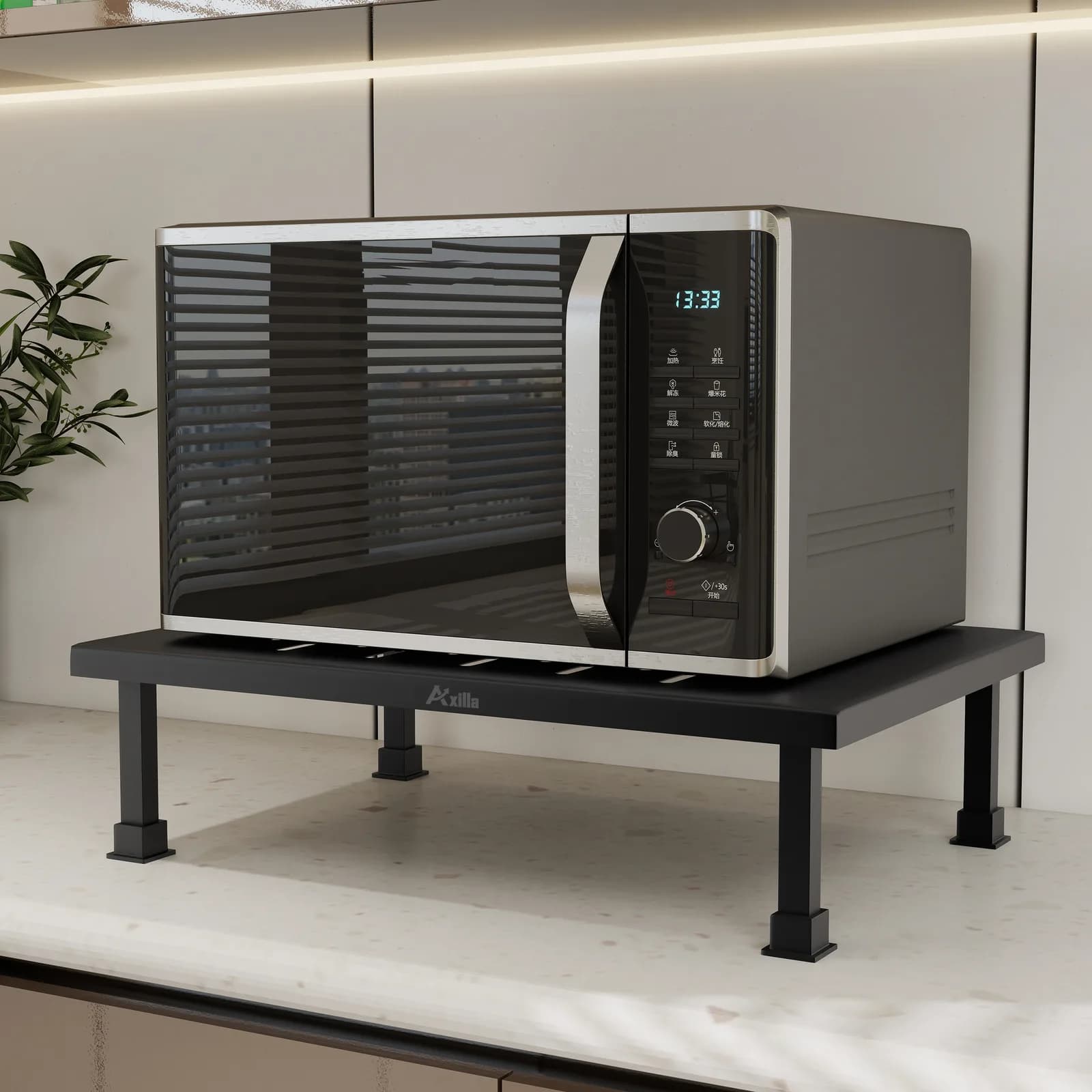 Microwave Oven Stand – Black
