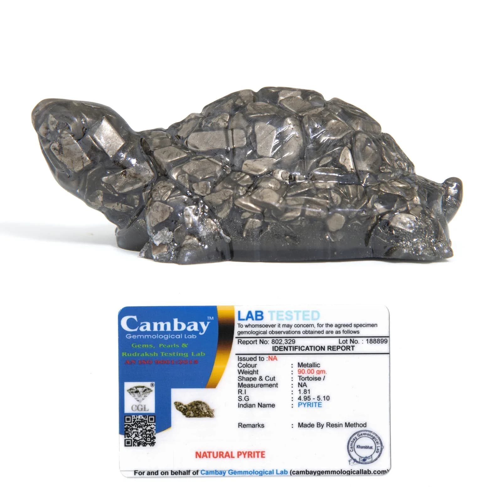 Raw Pyrite Tortoise (Kachhua)