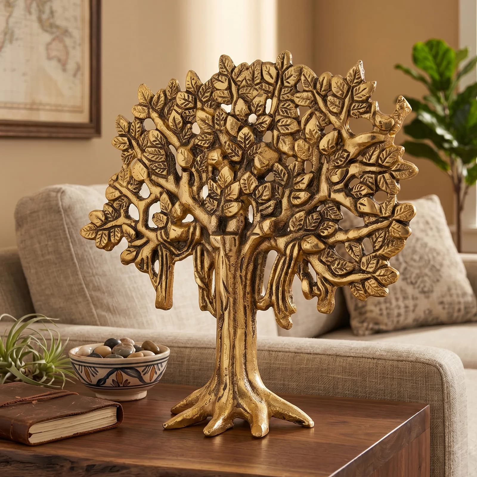Kalpavriksha Tree Metal Showpiece